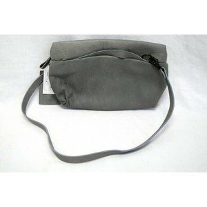 Marsell Leather Shoulder Bag | w/Dust Bag, Grey, Made in Italy